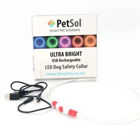 Svíticí obojek Petsol LED